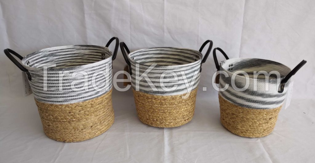 Natural Look Handmade Storage Baskets