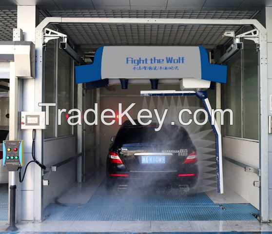 touchless automatic single arm 360 degree rotating car wash