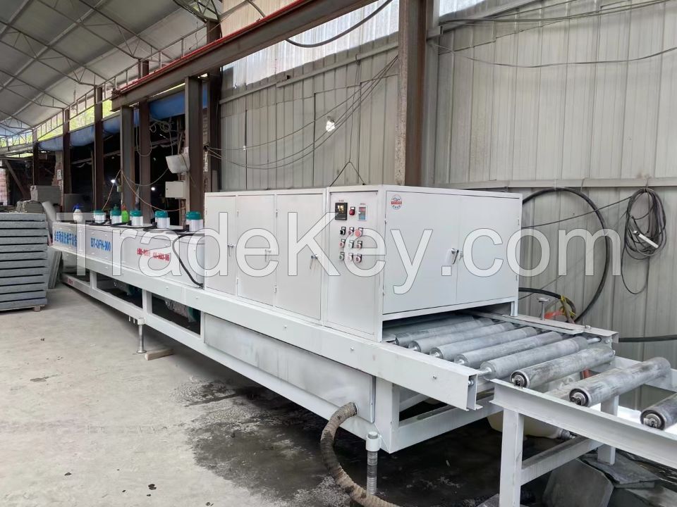 Automatic stone cleaning-protective-drying machine