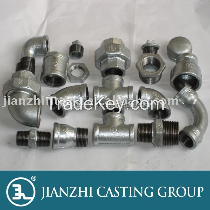 150LBS galvanized pipe fittings threaded NPT ISO7/ISO228