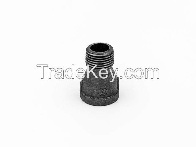 black   iron cast thread pipe fittings male and female  reducing  sockets