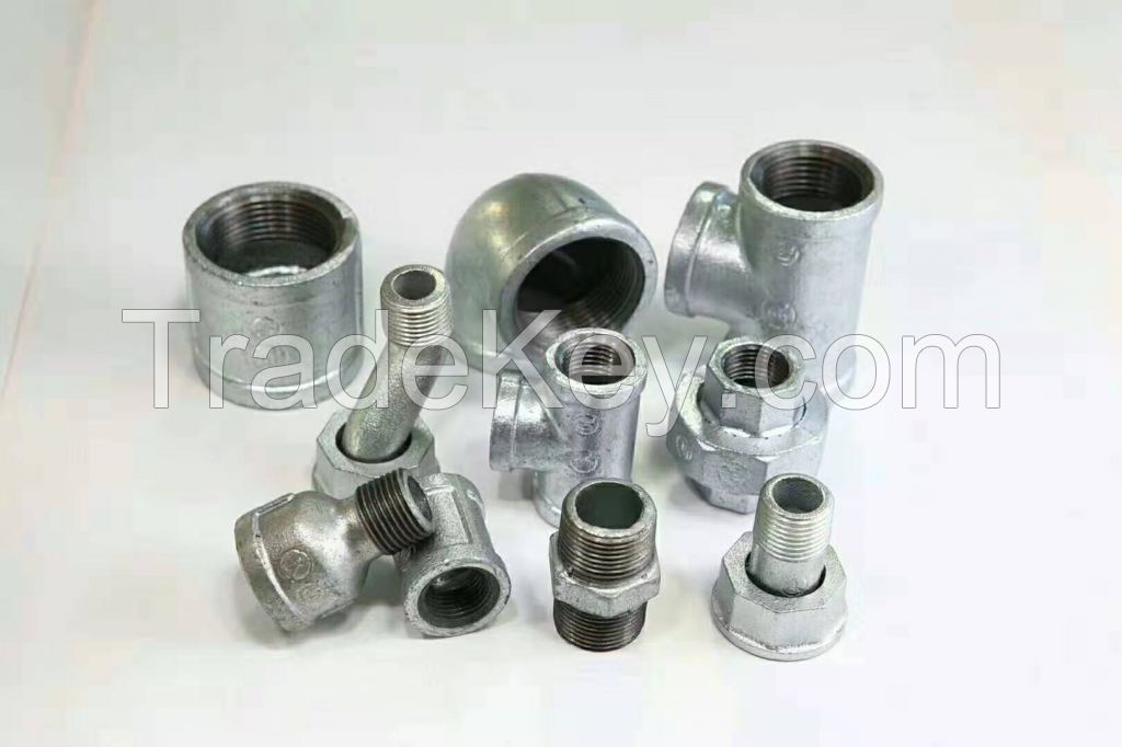 America/EN/DIN /ISO  standard malleable iron pipe fittings threaded