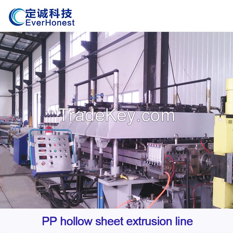 PP hollow sheet extrusion line