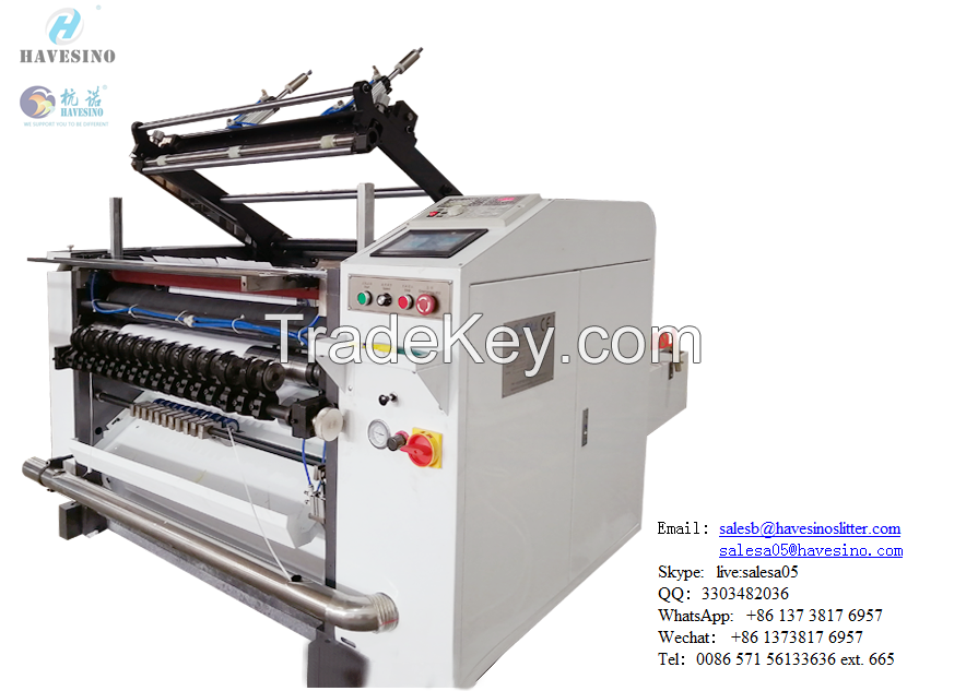 thermal credit card paper cutter and rewinder machine