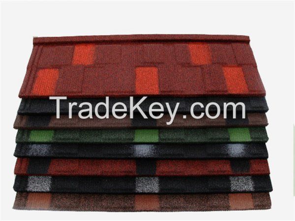 Colorful Metal Production Line Roofing Sheet Stone Coated Shingle Roof Tile