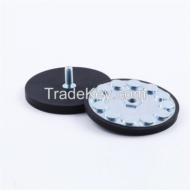 rubber coated magnet-strong magnetic suction cup-car light base