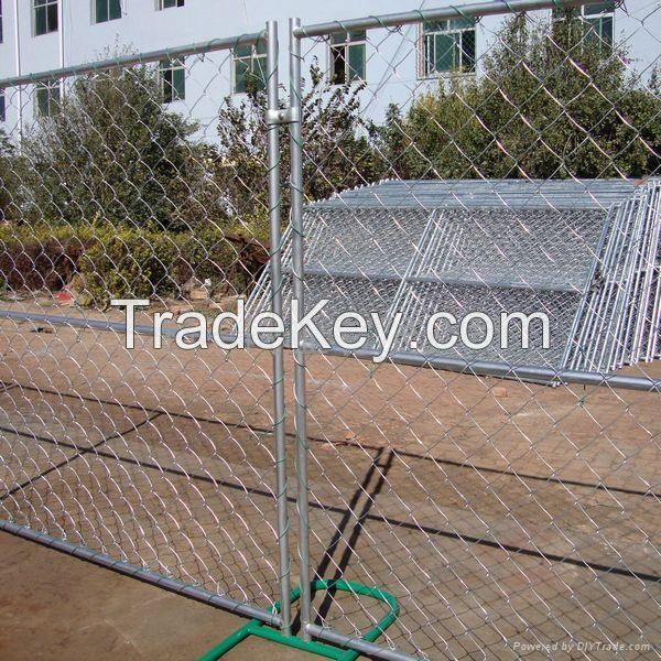 chain link temporary fence