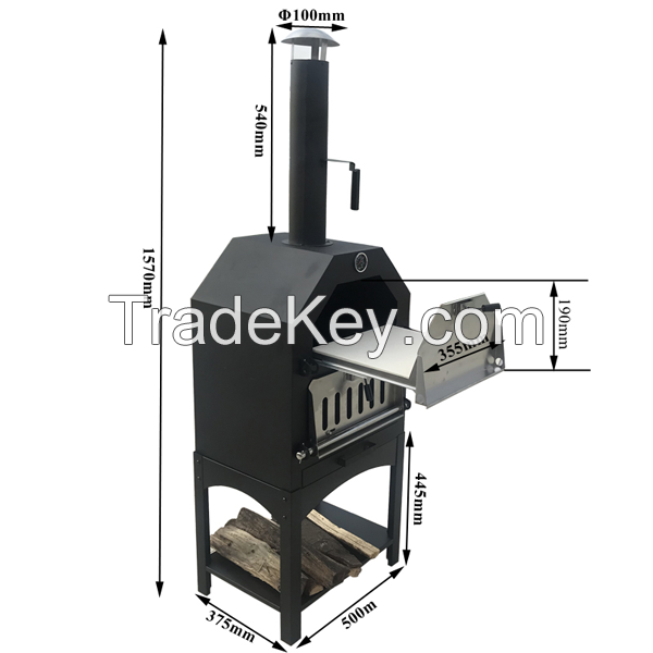 Outdoor portable wood fired pizza oven for sale.