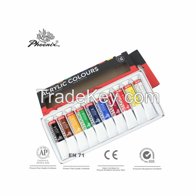 Wholesale Acrylic Paint 10x22ml art set for students and kids
