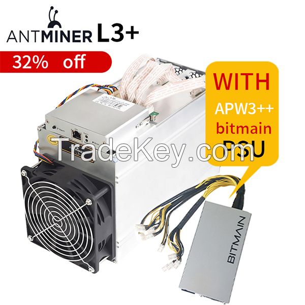 L3 Hot Selling Miner Antminer L3+ Litcoin Mining Machine Antminer L3 With PSU In Stock DOGE Mine