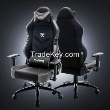 FUQIDO Big & Tall Gaming Chair 1325 Series, color gray, black