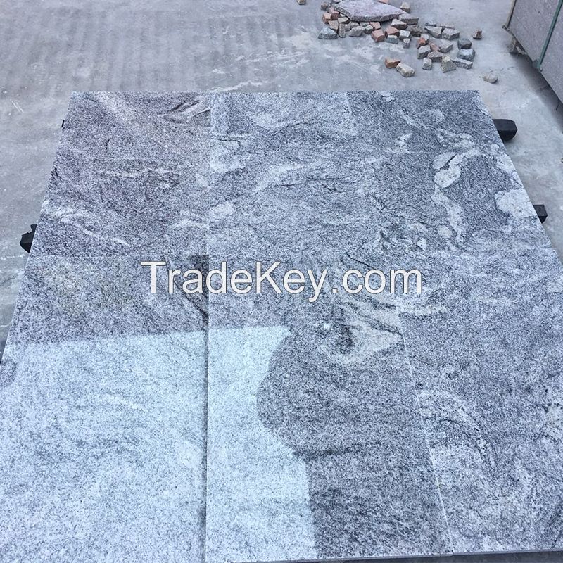 Factory promotion price Granite tile 600x600mm white grey granite countertop granite stair