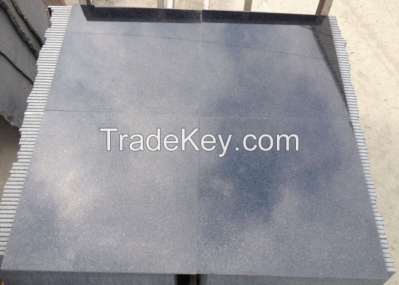 wholesale cheap interior granite flooring tile black galaxy granite