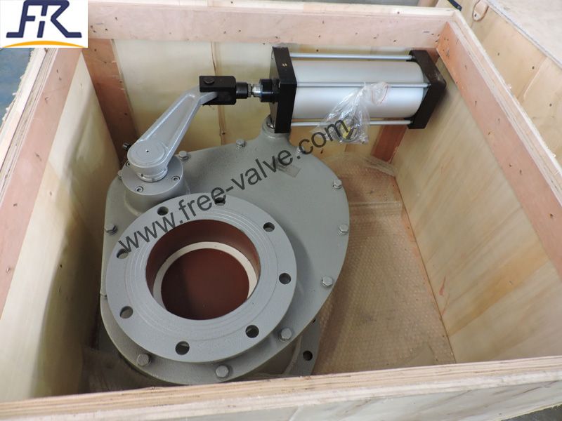 Pneumatic Ceramic Rotary Gate Valve DN350xDN200