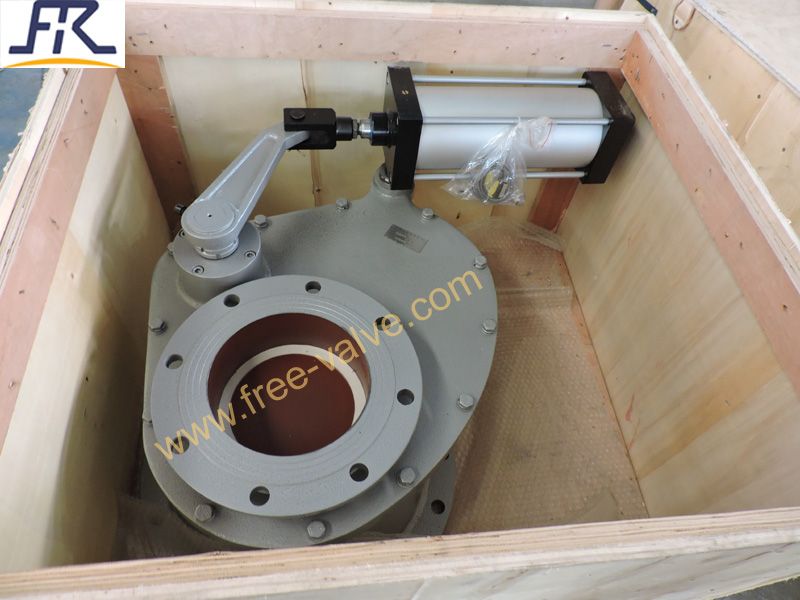 Ceramic lined swing feed valve