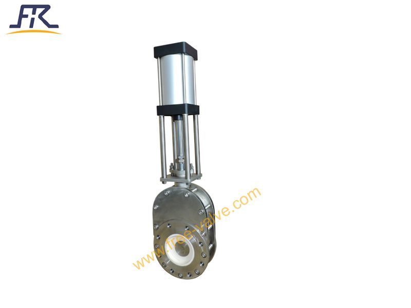 5 Inch Stainless Steel Pneumatic Double Slide Gate Valve