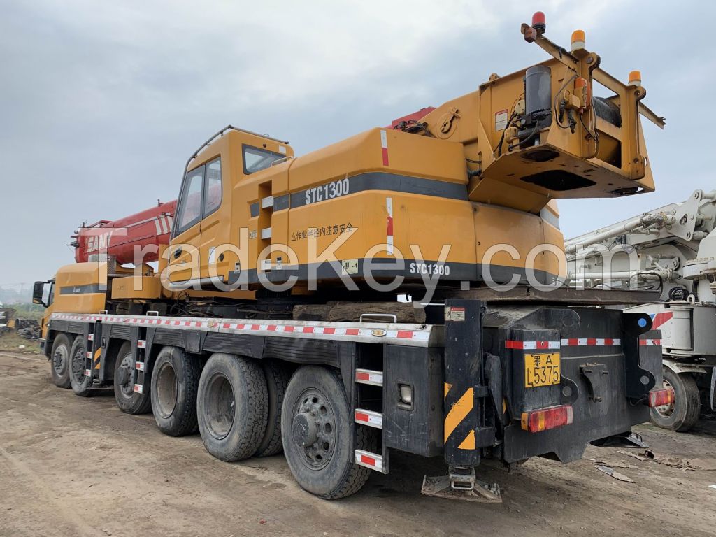 Used SANY STC1300C 130 Ton Truck hydraulic mobile Crane