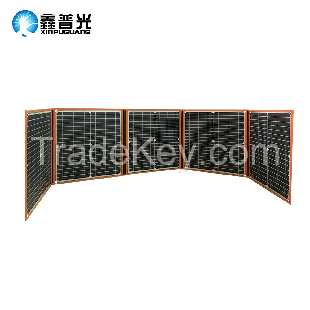 18V100W Foldable Solar Charger For Camping RV And Traveling