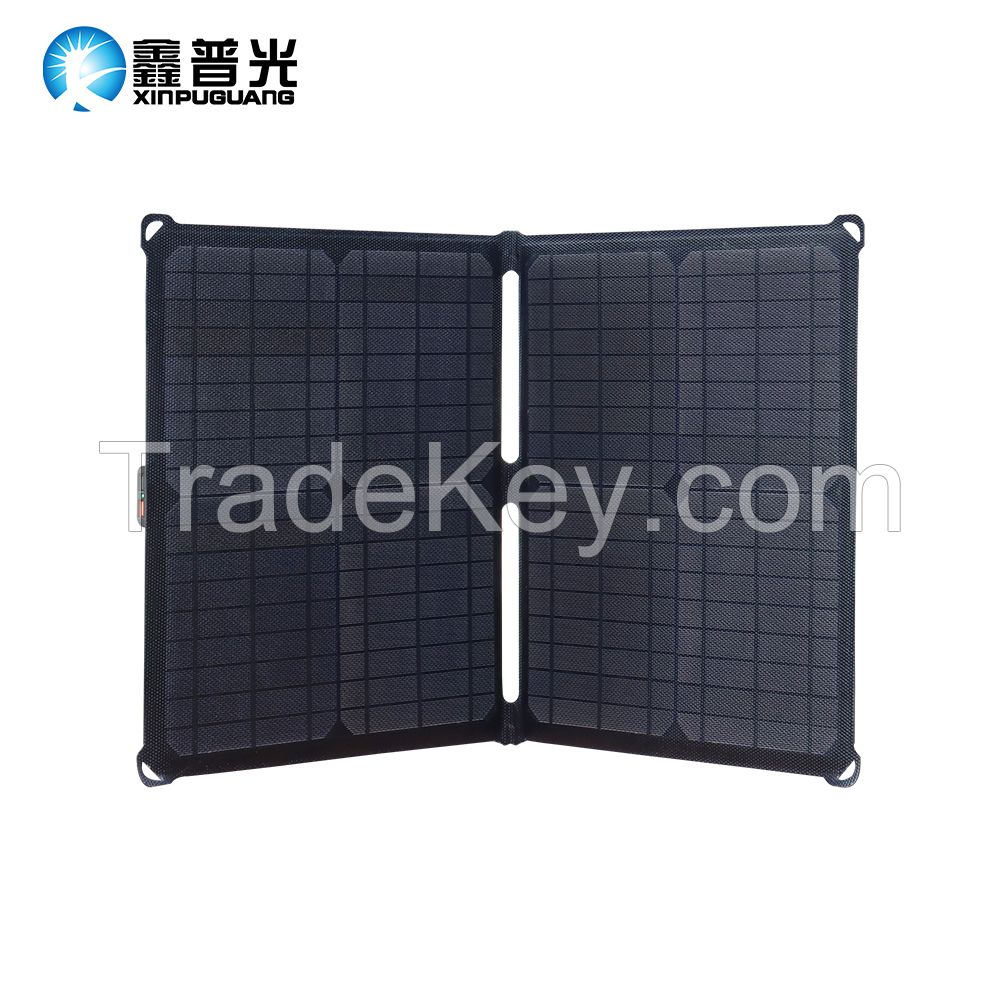 36W/18V Foldable Solar Panel For RV Camping Outdoor And Battery Charger