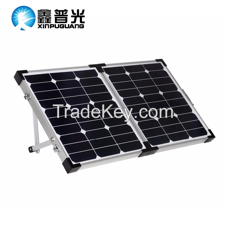 21.6V 60W Mono Portable Generator Solar Panel With Bracket For Camping Traveling and Roof