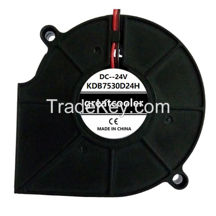 dc blower fan 75x75x30mm KDB7530