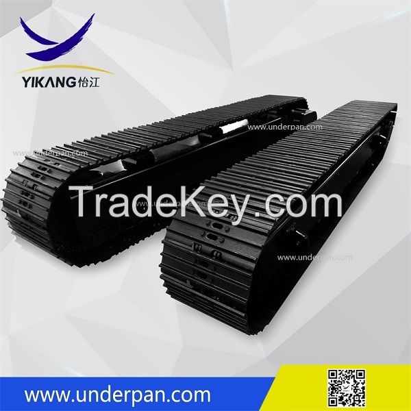 20-60 tons mobile crusher chassis crawler tracked undercarriage for drilling rig excavator dozer by China YIKANG