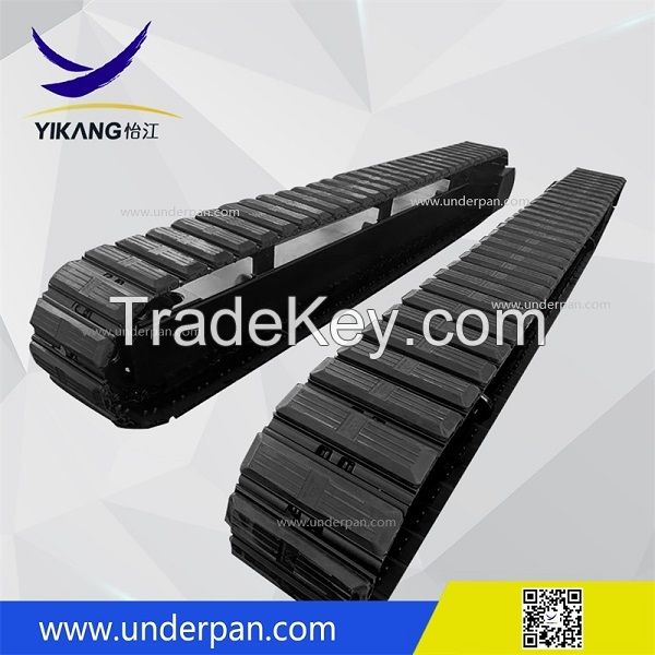 10 tons Crawler mobile crusher track undercarriage with rubber pads for drilling rig crawler robot excavator from China