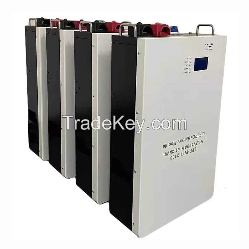 48V 100Ah Powerwall Solar Home Energy System LiFePO4 Battery Pack