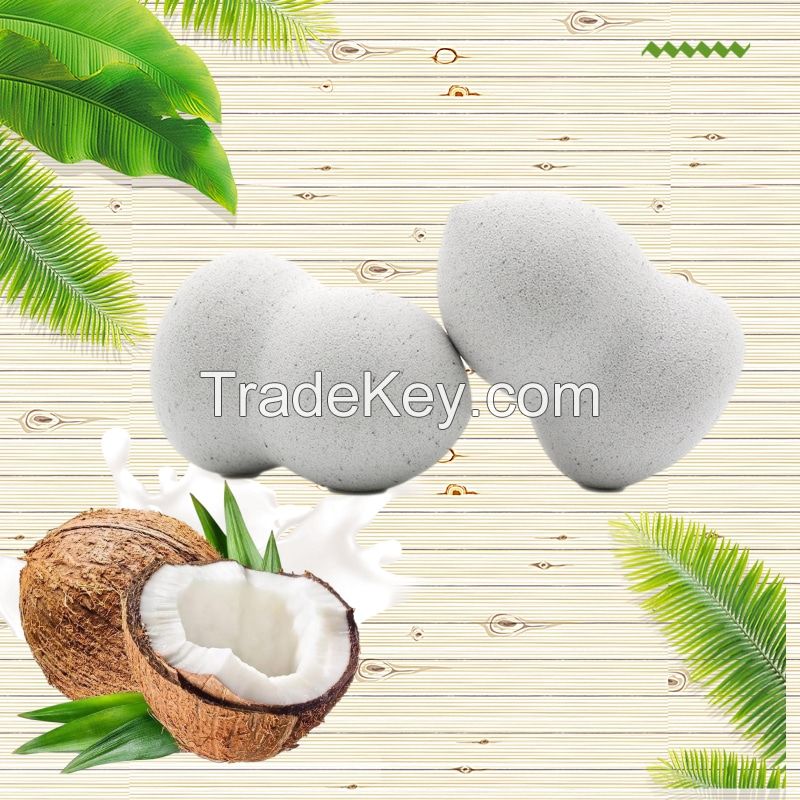 Wholesale Factory Price Coconut Fiber Carbon Biodegradable Beauty Sponge Soft BioBlender