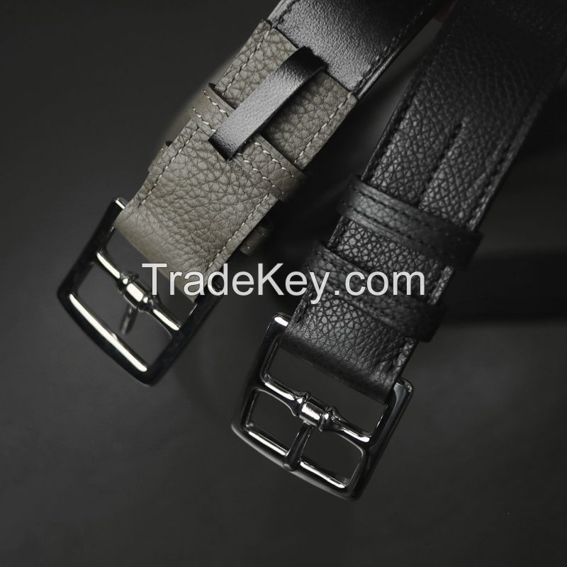 Customized German Imported TOGO Cowhide Stainless Steel Pin Buckle Casual Business Men's Belt