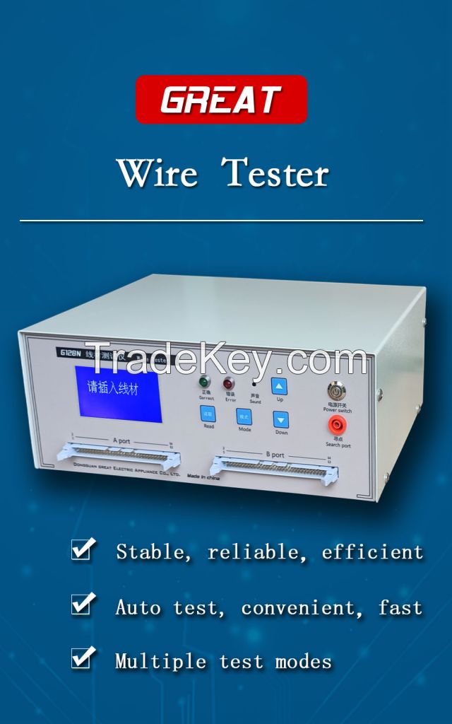 128PIN Cable Continuity Tester, Short-Circuit Test Equipment, Cable Testing Instrument for USB and All Other Kinds of Short-Circuit, Continuity, Dislocation Cable Tester