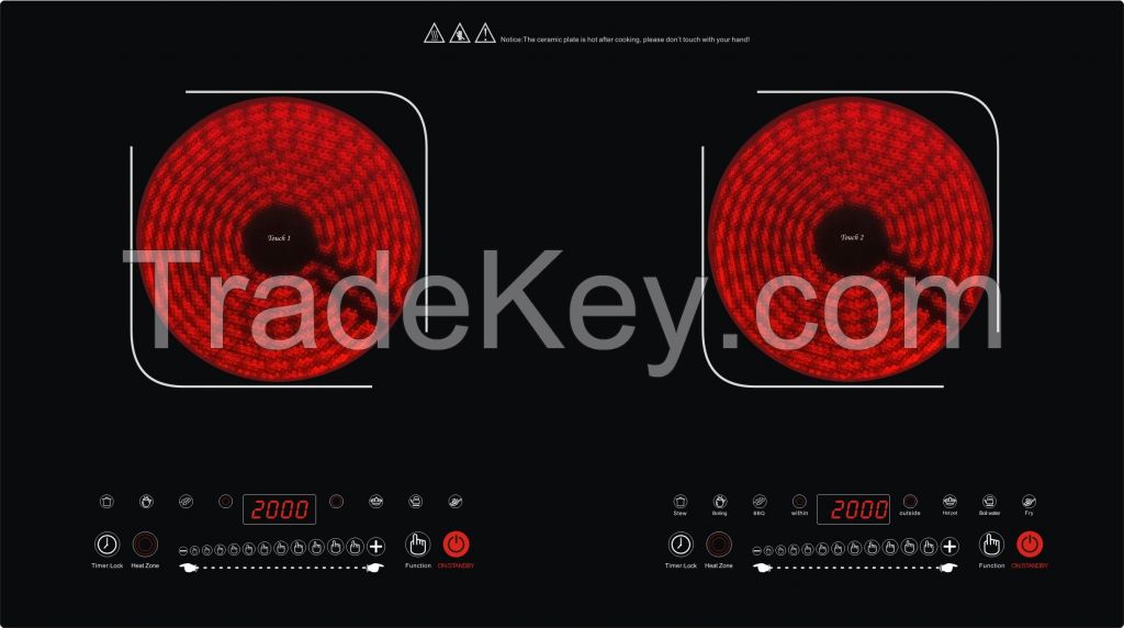 OBD Double Infrared Cooker 2000W, OBD-2-203