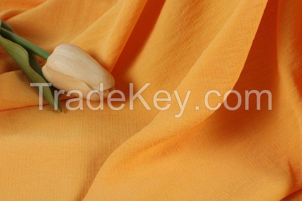 Polyester CEY Plain Dyed Fabric for Ladies Garment Clothing Sleeve Dresses Apparels