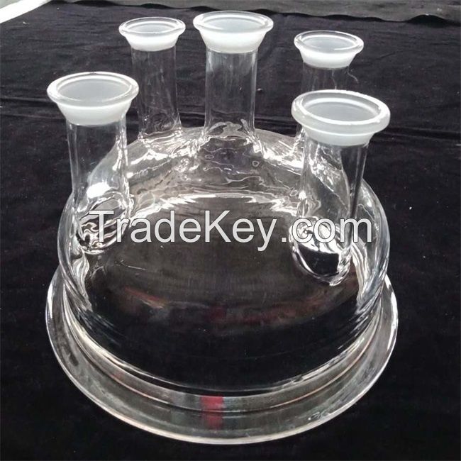 Quartz Glass bottle five neck quartz laboratory reactor chemistry instrument