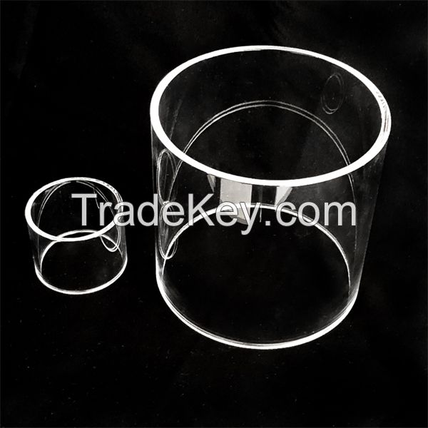 Heat Resistant quartz glass tube large diameter quartz tube clear polished glass tube