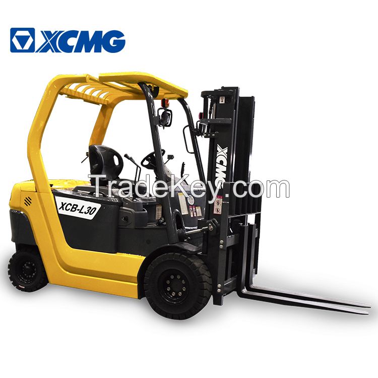 XCMG Official Xcb-L30 Balance Forklift 3 Ton AC Motor Electric Forklift with Lithium Battery Operated