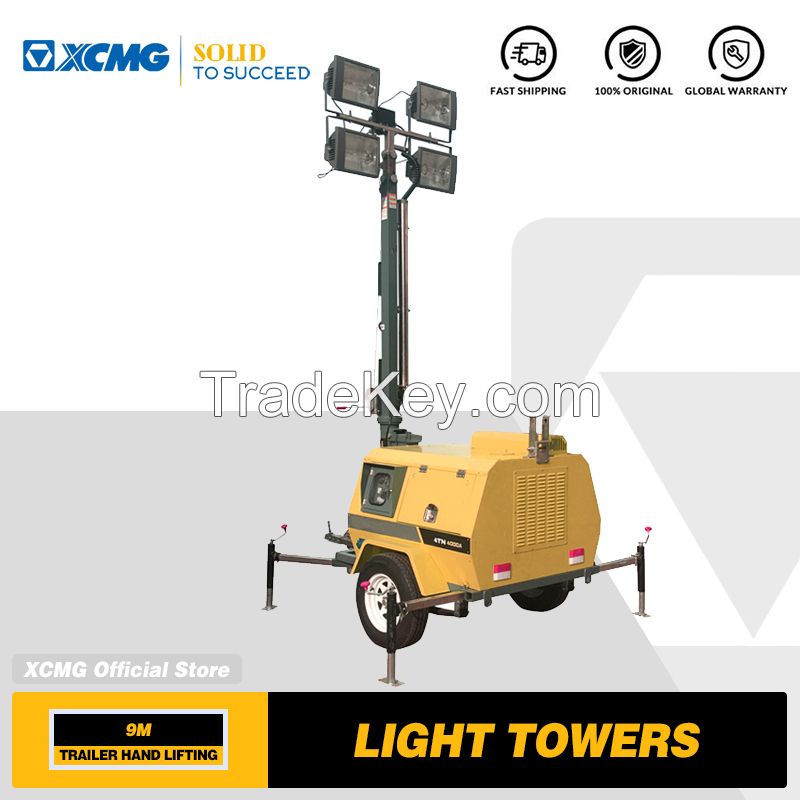 XCMG Official 9m Telescopic Diesel Outdoor Mobile Vehicle-Mounted Light Tower