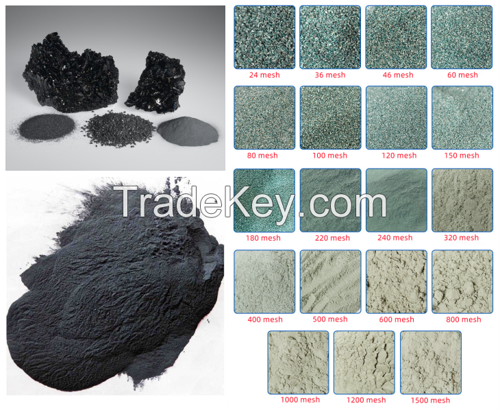 Black and green granular and powder silicon carbides/ sic blocks and powder