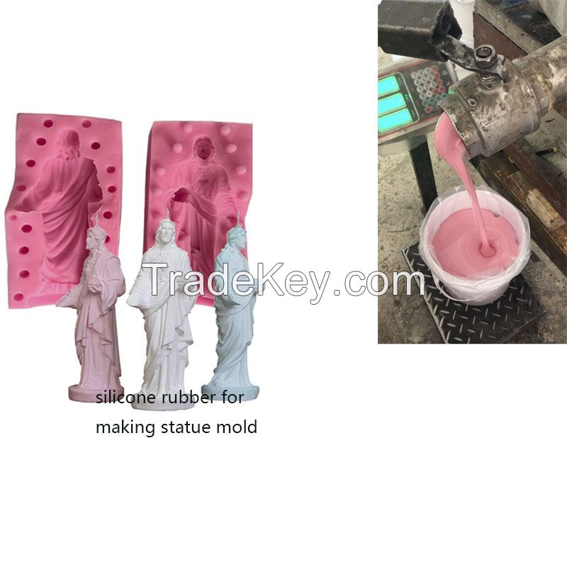 hot selling RTV-2 silicone rubber for making wax sculpture and cement statue mold