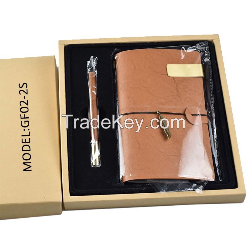Chinese wholesale promotional items supplier factory price Eco Pocket Notebook and pen sets for gift