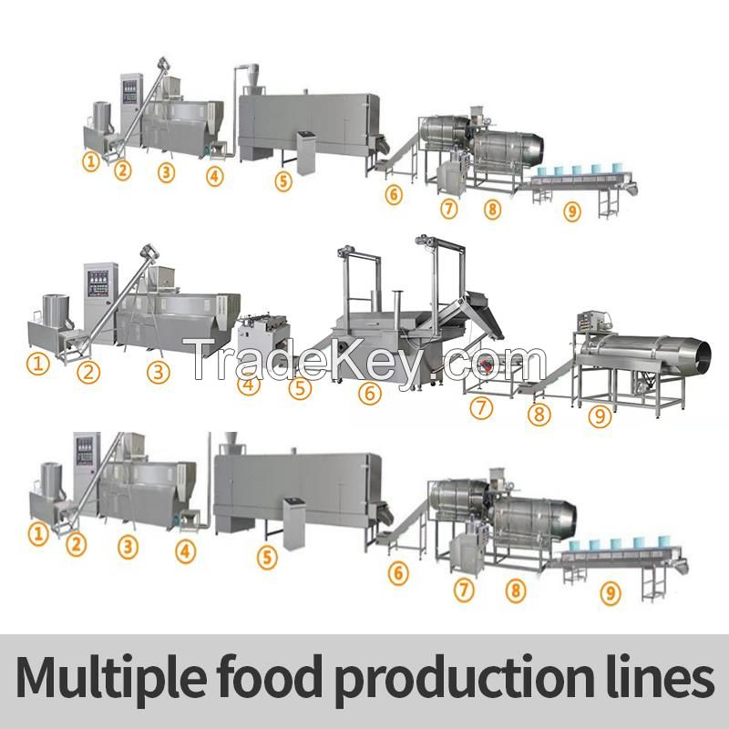 Sell Food production line Puffed food production line Pet food processing machinery