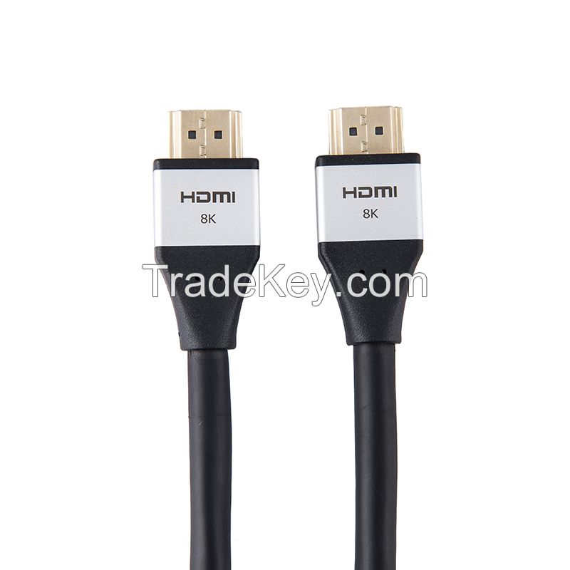 Ultra High Speed HDMI cables supports 8K@60Hz, Gold plated 8K HDMI male to male cables