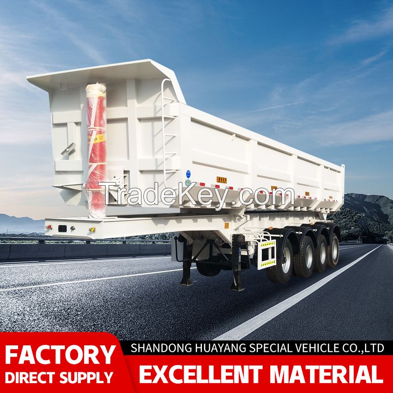 Sell dump semi-trailer sand and gravel transport dump truck