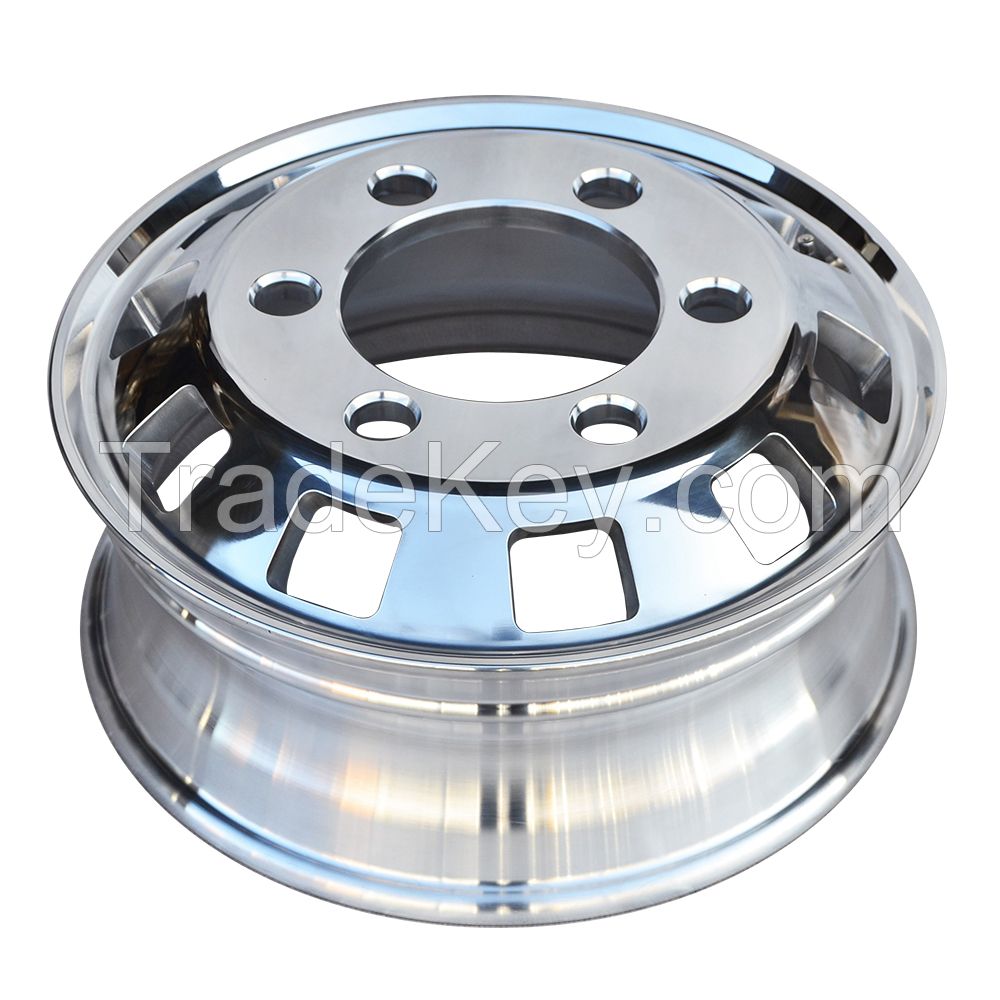 Forged aluminum truck wheel rim