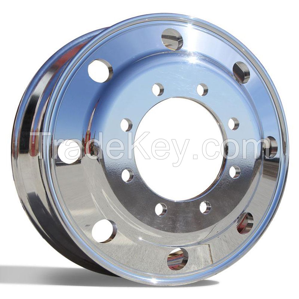 Forged aluminum truck wheel