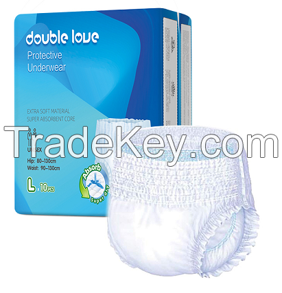 Double Love Wholesale Adult Disposable Pull Ups Best Grade