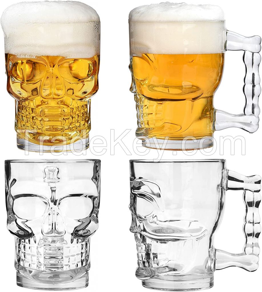 Sell Yijian Glass Beer Stein Traditional Beer Mugs with Handles 500ml Freezable Beer Glasses