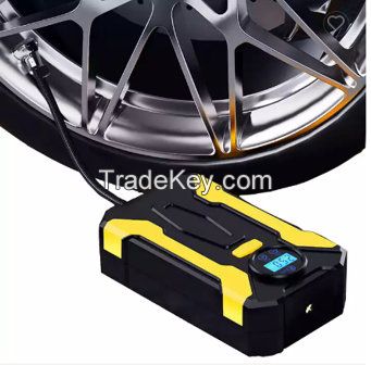 120W Wired/Wireless Car Air Pump Inflatable Pump Portable Rechargeable Air Compressor Digital Car Auto Tire Inflator Equipment