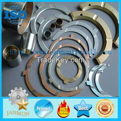 Customize/Supply Bimetal thrust washer, Bimetallic thrust washer, Thrust washer, Crankshaft thrust washers, Engine thrust washer, Sliding bearing, Thrust bearing, Engine bearings, Engine component