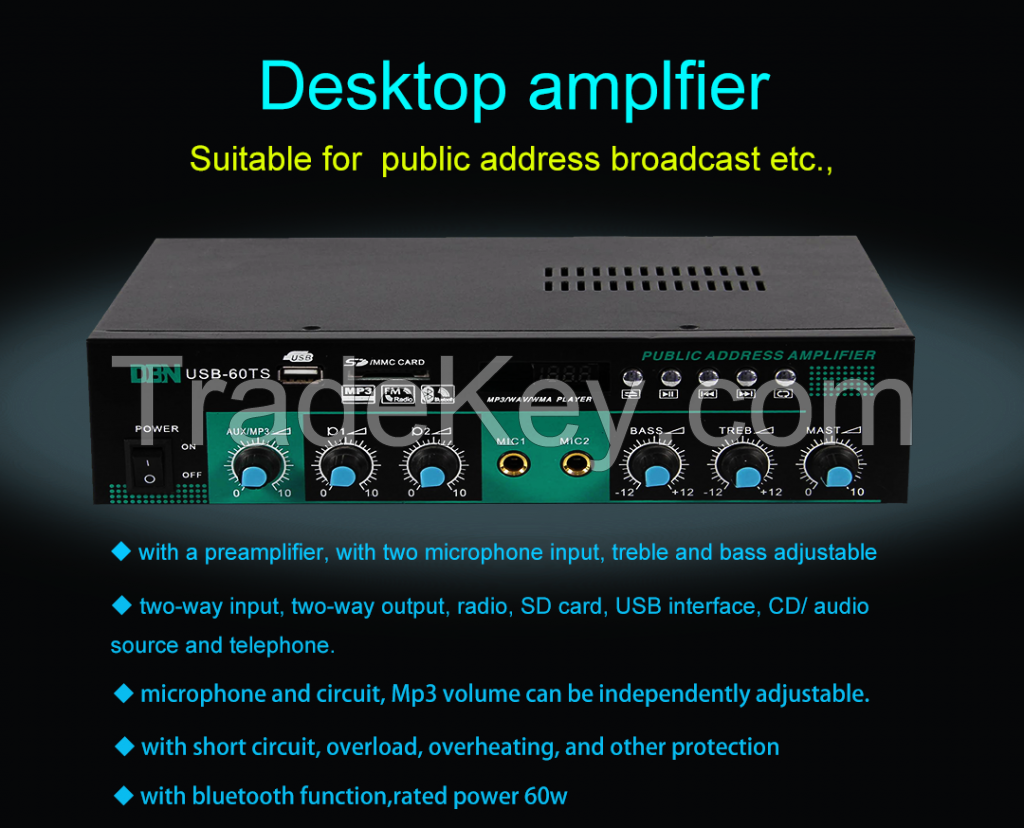 pro public address amplifier USB-60TS
